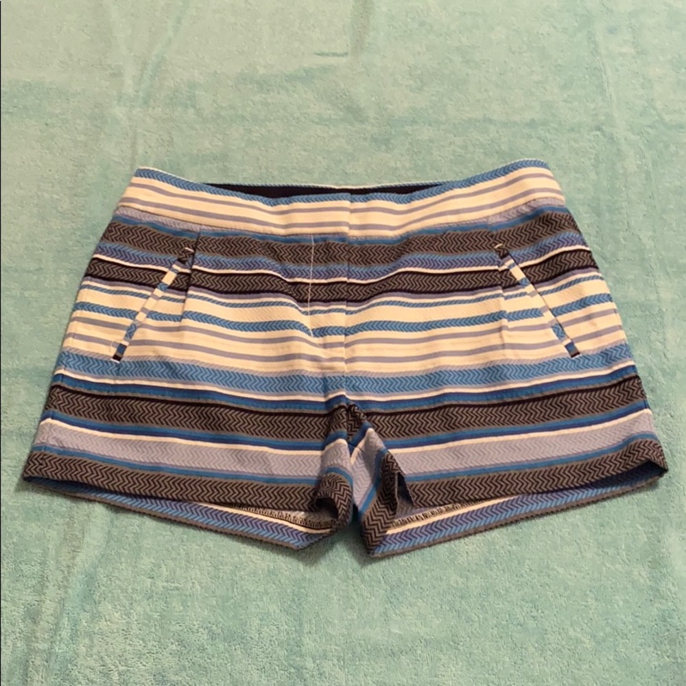 J. Crew Blue Striped Shorts